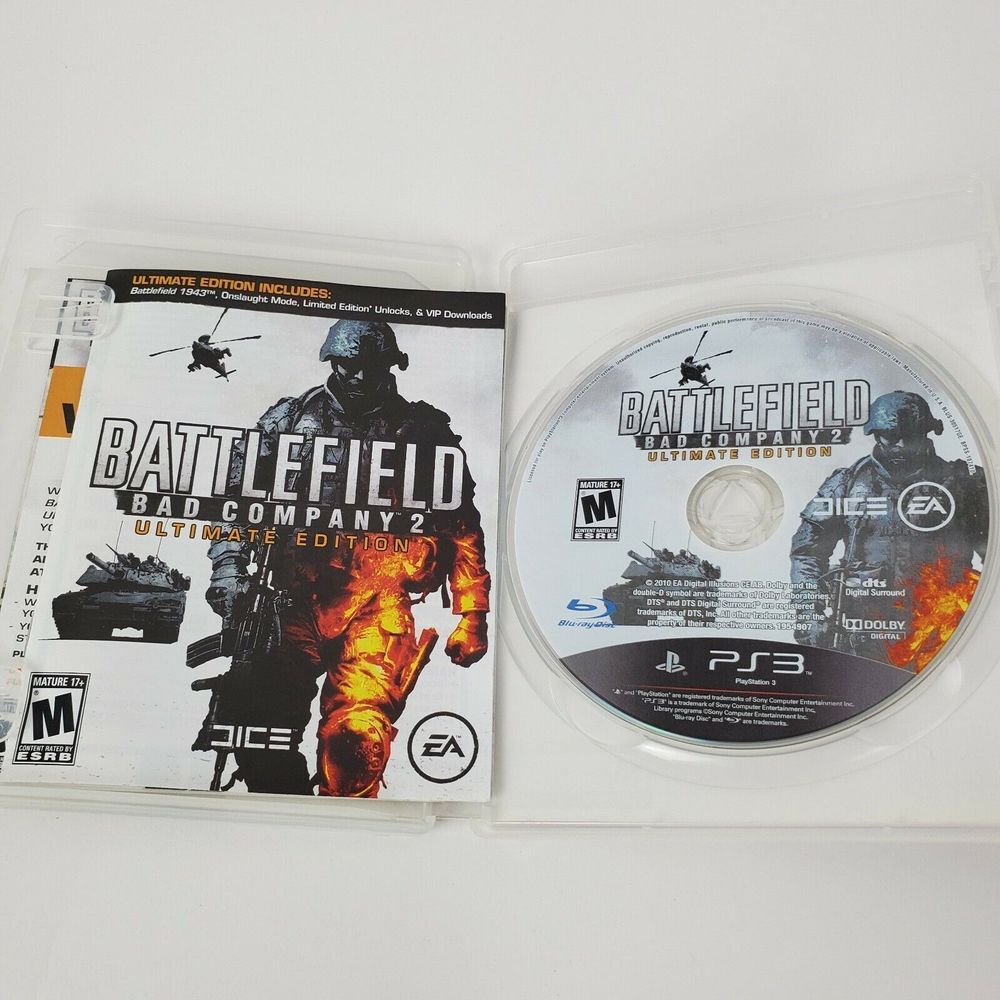 Battlefield Bad Company 2 Ultimate Edition PS3 PlayStation 3 Complete Game